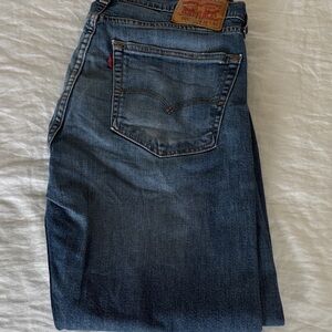 Levi's Men’s 505 Blue Straight Jeans